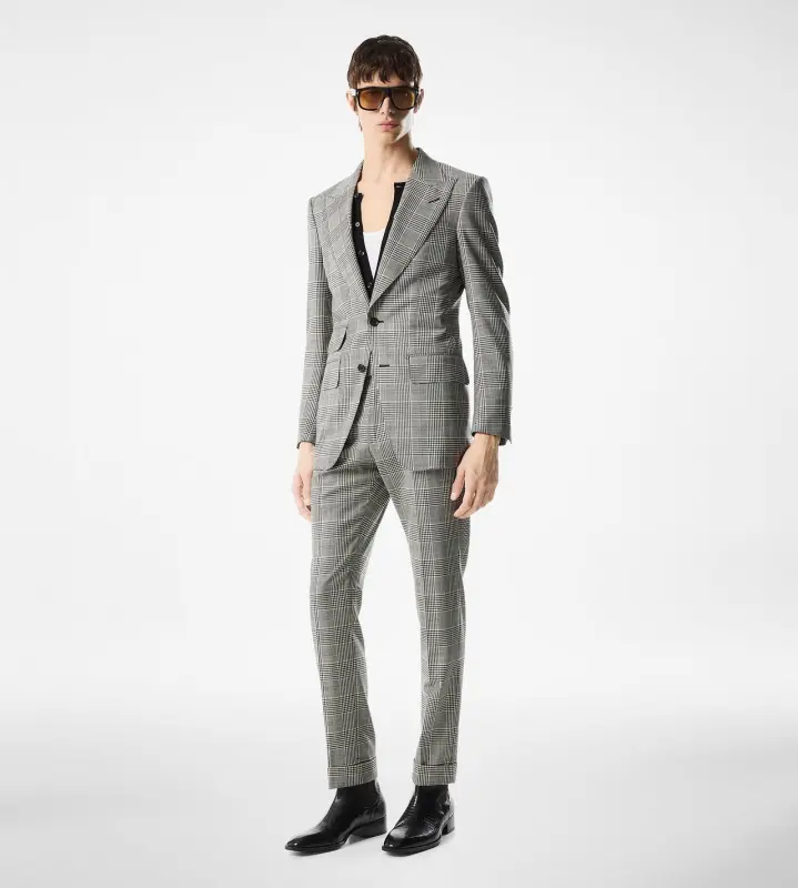 OVERCHECK TWILL ATTICUS SUIT BLACK/WHITE online